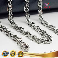 Kalung Titanium Stainless Steel Rantai Ulir 60cm - VeE Kalung Pria Wanita