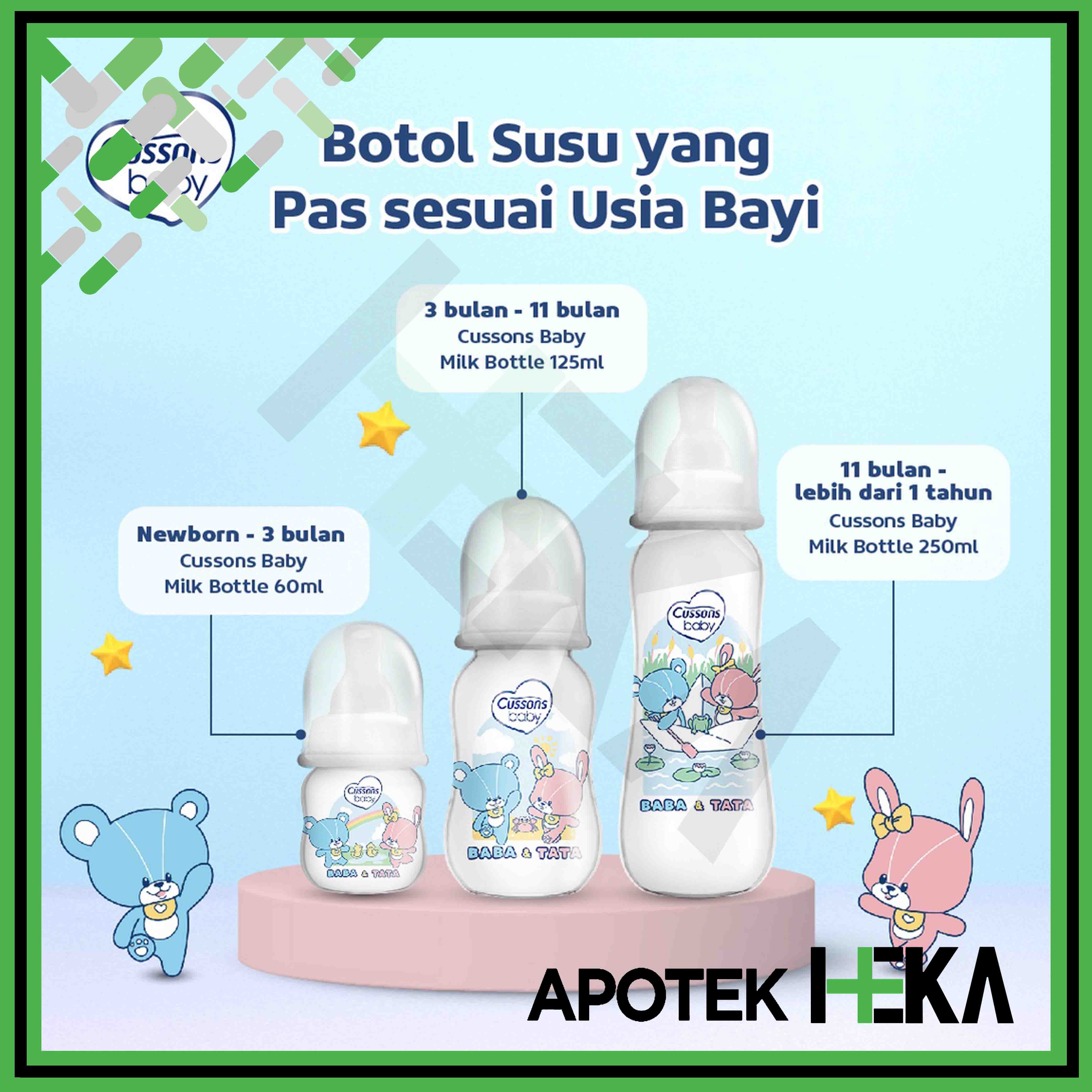 Cussons Baby Milk Bottle - Botol Susu Bayi Cussons Baby BPA Free