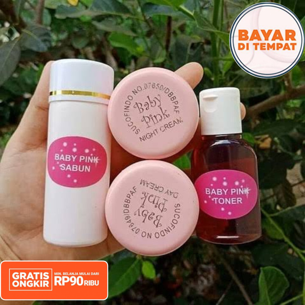 PROMO PAKET LENGKAP Cream baby Pink ORIGINAL - 1 paket Day cream Night Cream Toner Sabun / cream pemutih wajah glowing / krim pengilang flek hitam / bibit pemutih / bibit cair infus / cream wajah / cream pemutih promo paket cream baby pink original – 1 paket day cream night cream toner sabun / cream pemutih wajah glowing / krim pengilang flek hitam / bibit pemutih / bibit cair infus / cream wajah / cream pemutih