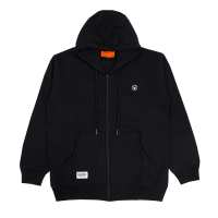 Breakside Zipper Hoodie Gotime - Black Hoodie Pria