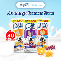 Milkita Permen Lolipop Susu Hanger Max - Milk Candy 1 Bag (Isi 30Pcs) -  Rasa Jeruk Mangga Anggur