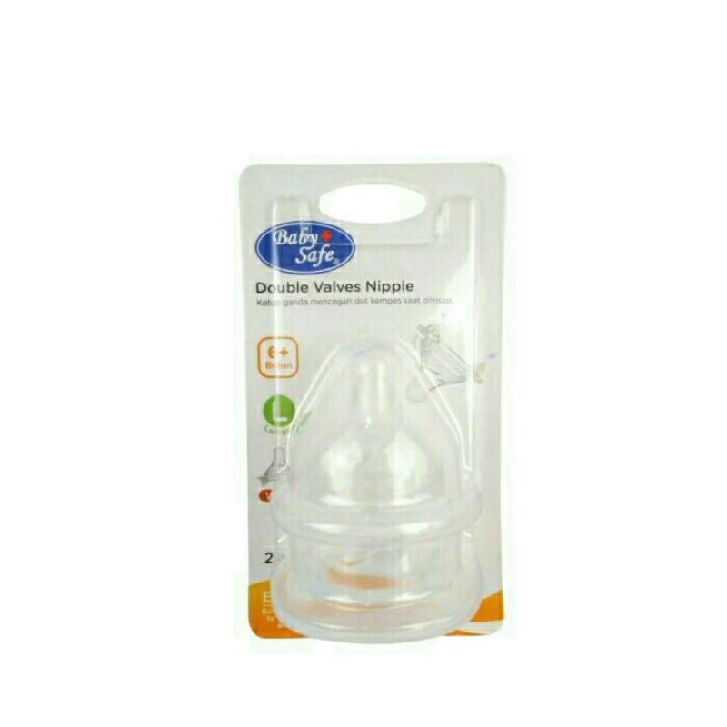 Baby Safe Dot Botol Leher Lebar Isi 2 DWN0L DWNXL