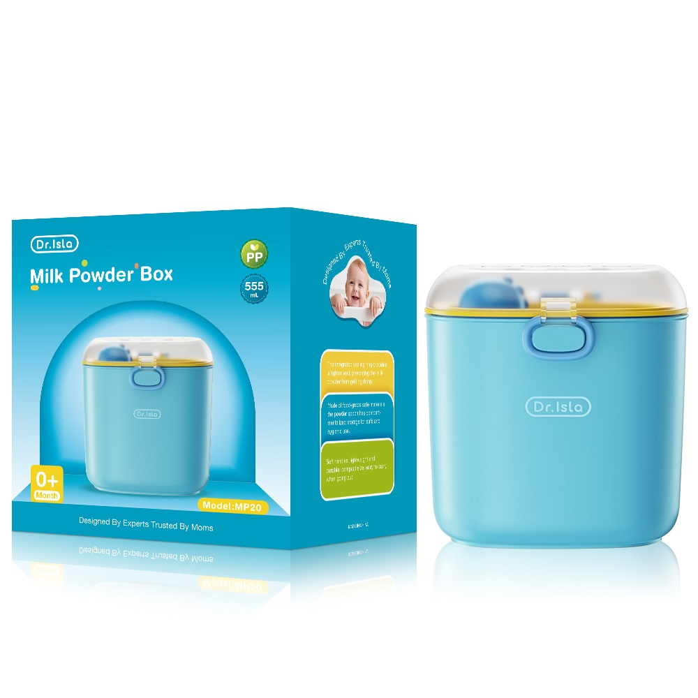 Dr.isla Tempat Susu Bubuk Bayi Travelling 380 gram 555 gram Kotak Susu BPA Free Milk Powder Containe MP20