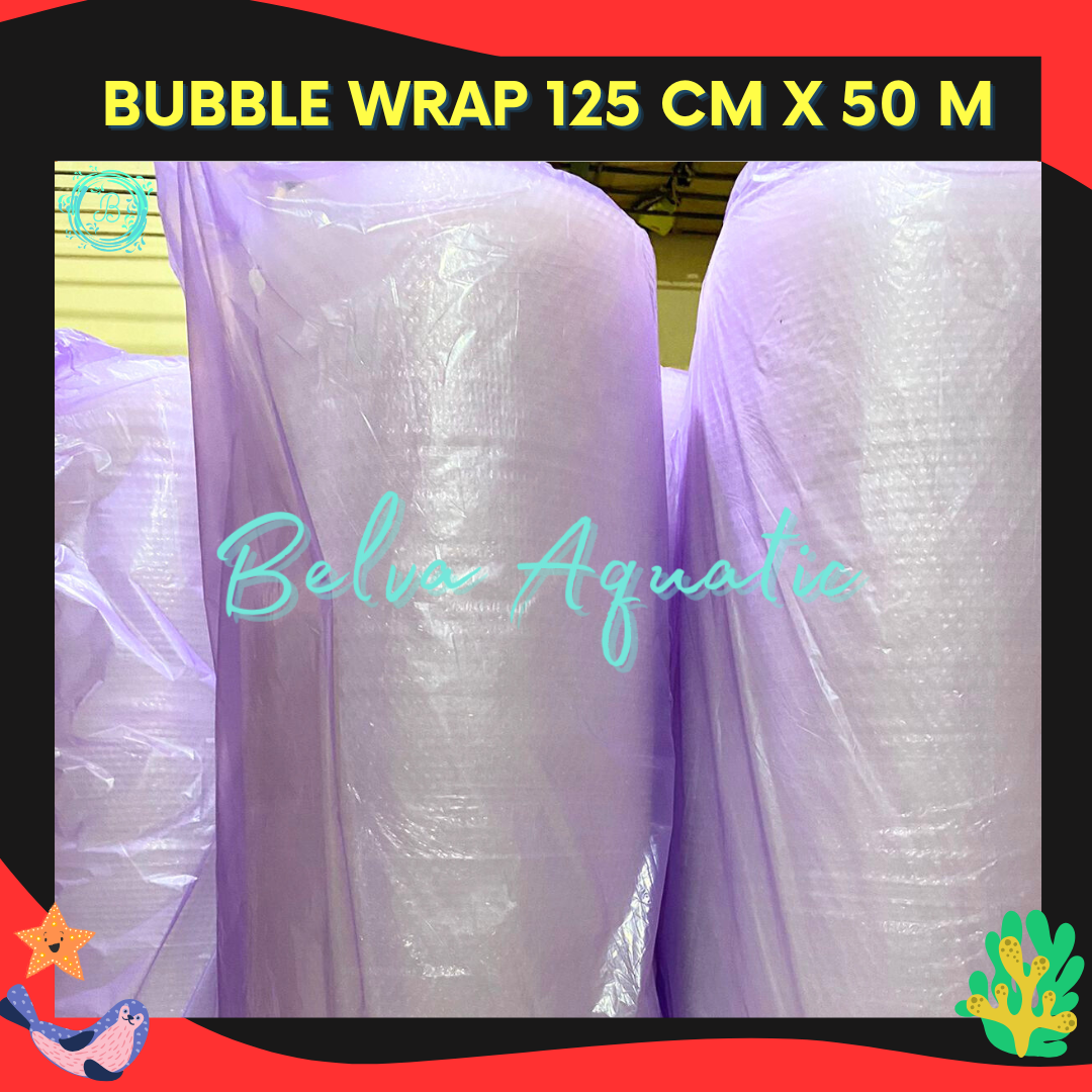 Bubble Wrap 125 CM x 50 M Premium Plus Bubblewrap Roll 125cm x 50m Bening Plastik