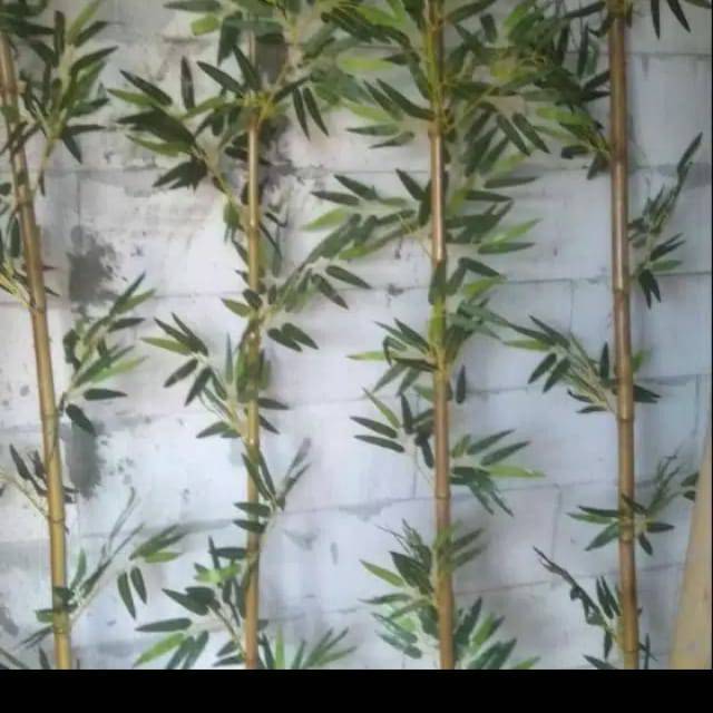 Bambu Partisi Bunga Plastik Tinggi 90cm Jual Satuan