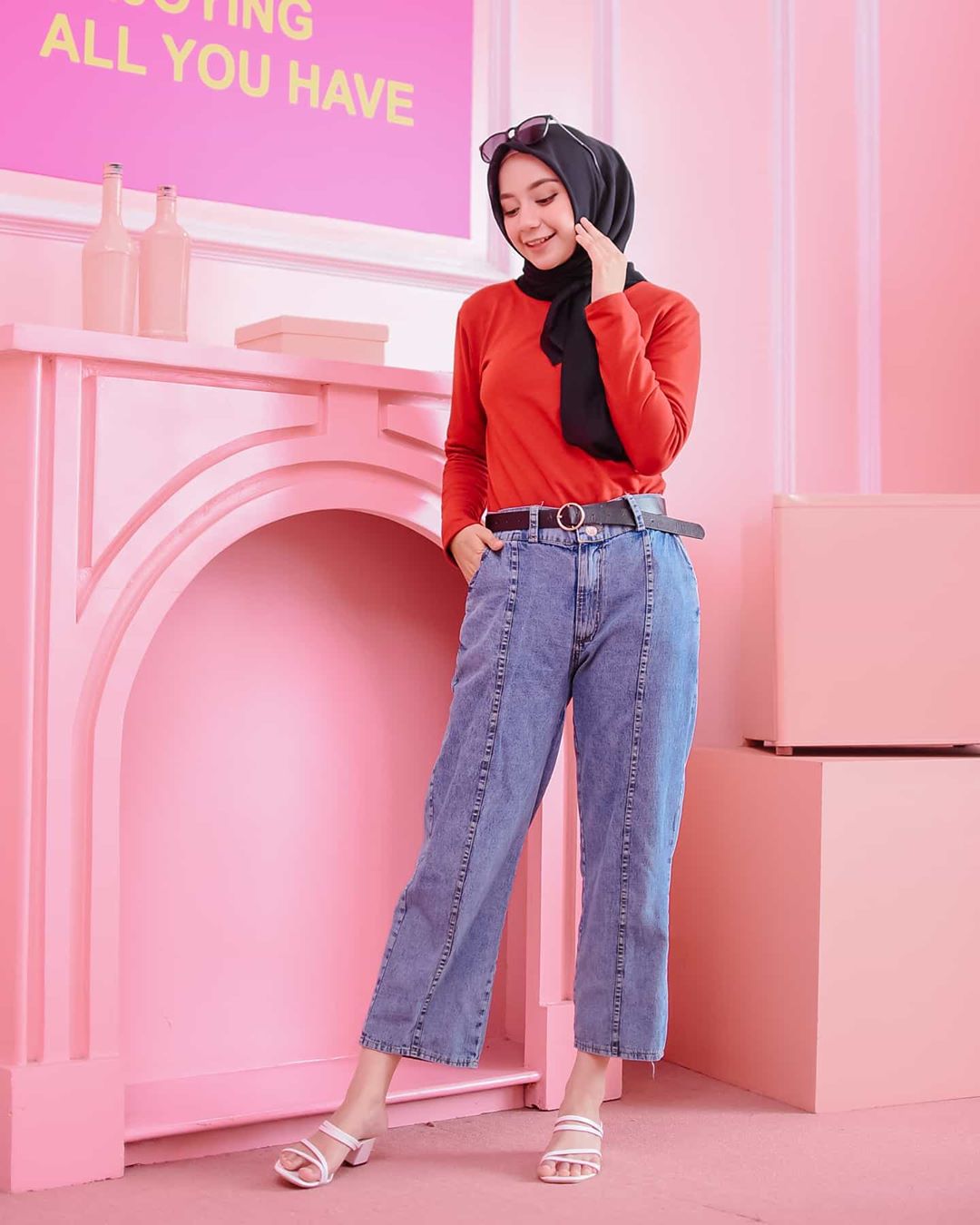 Review Fashion Muslim  Bawahan Maharani Pants Jeans New 