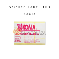 Kertas Stiker Koala Nomor 103 - Label Sticker Paper No 103 Untuk Undangan Harga Buku Pelajaran Isi 10 Lembar