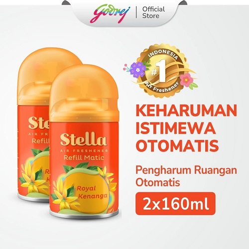 Paket 2 pcs Stella Matic Refill Balnese Jasmine 160ml