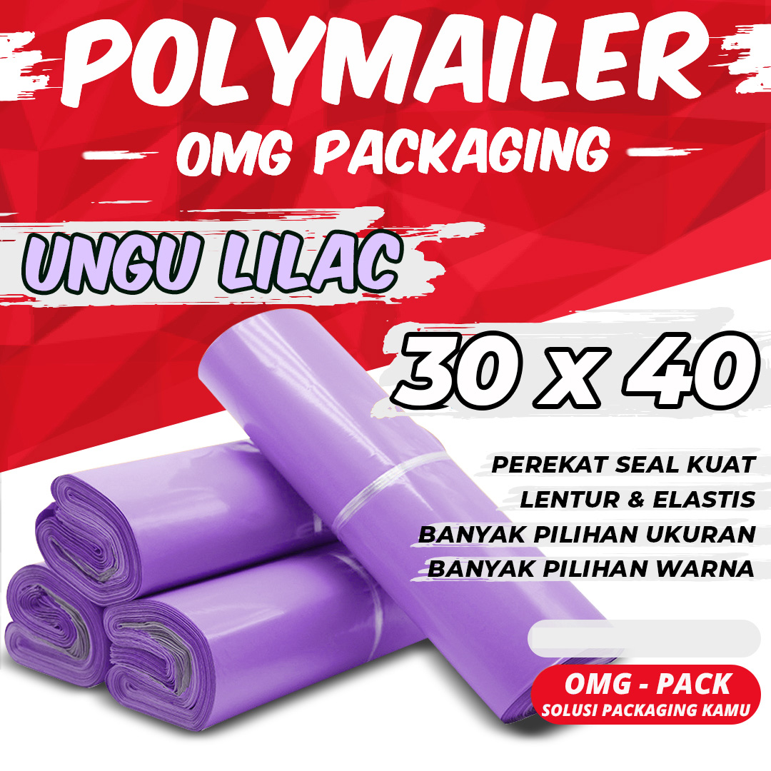 PLASTIK POLYMAILER 30x40 Kantong Amplop Tebal Premium Online Shop Packing Baju 100 Pcs Warna