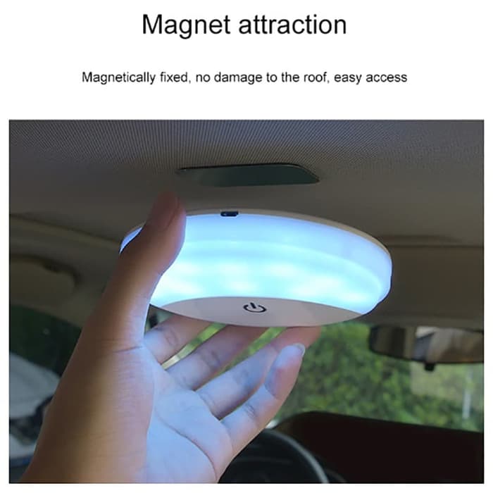 LAMPU LED UFO TOUCH INTERIOR AMBIENCE LIGHT MAGNETIC MULTIFUNGSI
