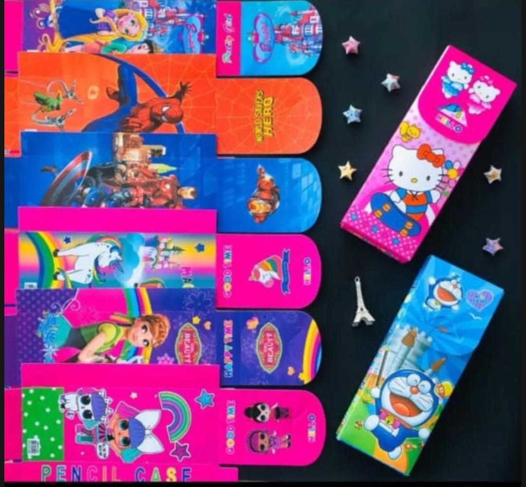 Pensil case/ tempat pensil rakit mika fancy karakter