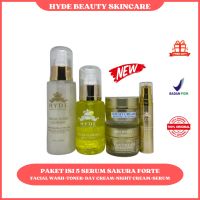HYDE BEAUTY SKINCARE PAKET GLOWING ISI 3 4 5 0RI BP0M ( FREE POUCH ) / CREAM HYDE FORTE / HARGA ECER