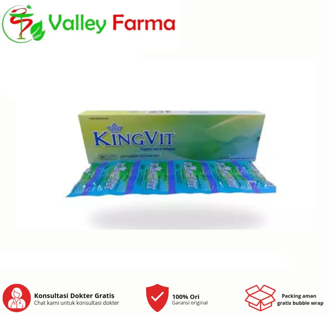 Kingvit Strip 10 Kaplet Vitamin Promil Suplemen Program Hamil Pria