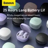 Baseus bluetooth không dây tai nghe WM01 Tai nghe nhét tai earbuds mini tai nghe có mic âm bass lập thể tai nghe thể thao giảm tiếng ồn tai nghe bằng giọng nói Tai nghe cho iPhone Huawei