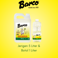 NEW!! Minyak Goreng Kelapa Barco Jerrycan 5 Liter + Botol 1 Liter