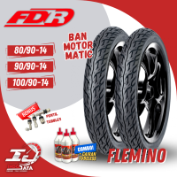 (FREE PENTIL) BAN LUAR FDR FLEMINO (80/90-14) BAN MATIC TUBELESS / TUBLES /  BEAT DELUXE / STREET / POP / VARIO / 125 / 150 / SPACY / SCOOPY / FINO / GENIO / MIO M3 / SOUL / FAZZIO / FREEGO