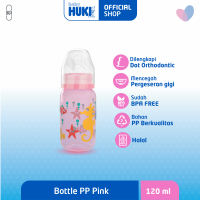 Huki Botol PP SP Round Warna Pink 120 ml