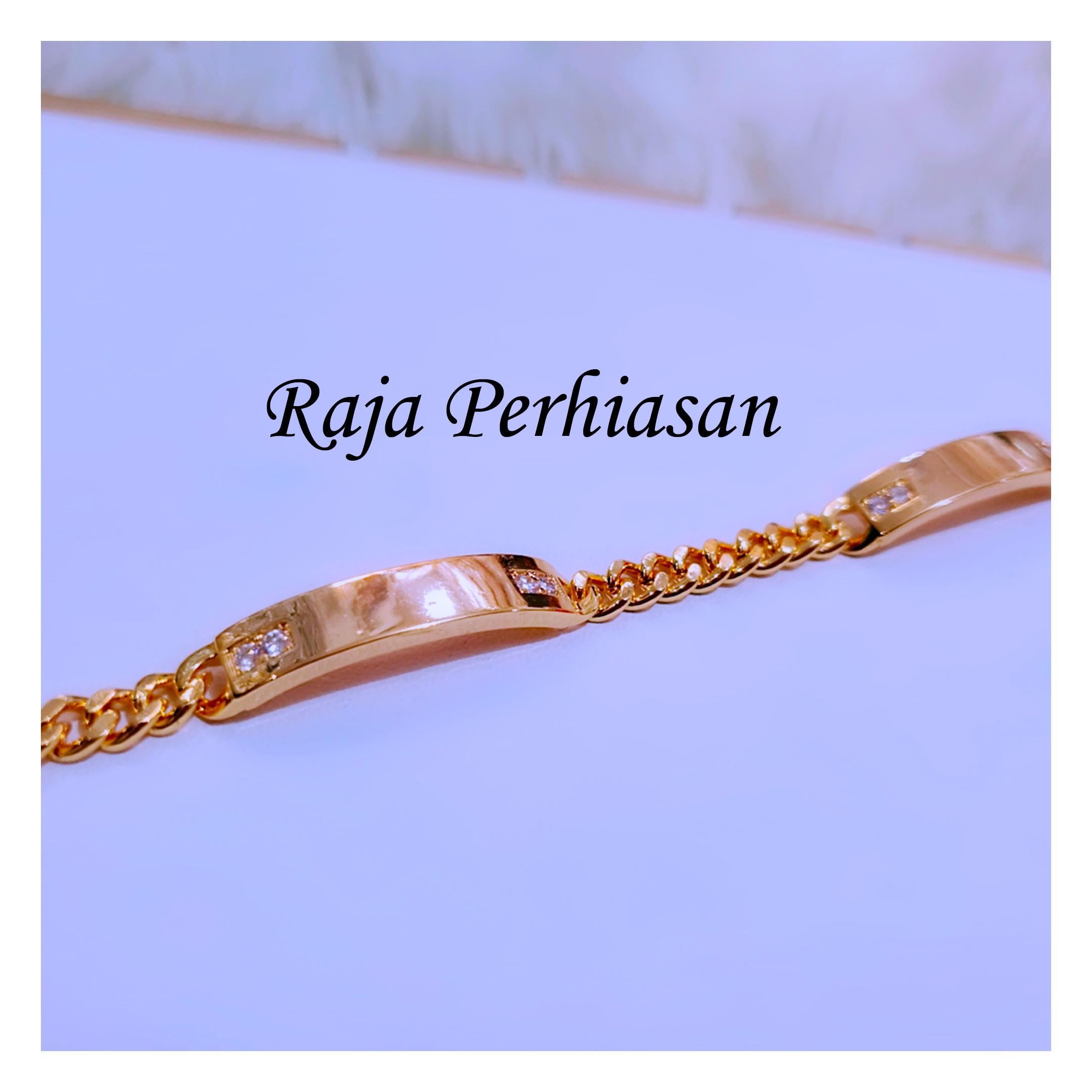Gelang Tangan Rantai Plat-Gold gelang tangan rantai a