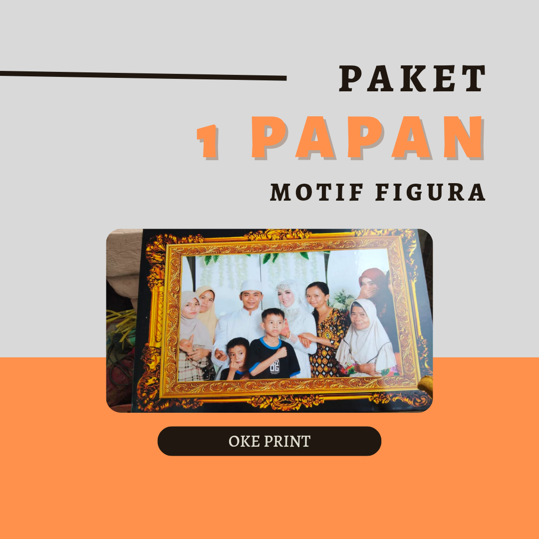 CETAK FOTO SUDAH DI BINGKAI MOTIF FIGURA MDF UKURAN 10R 20X30 PROSES 1 HARI BISA COD