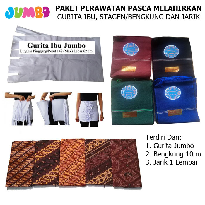 Paket Gurita Ibu Jumbo Bengkung dan Jarik ibu melahirkan