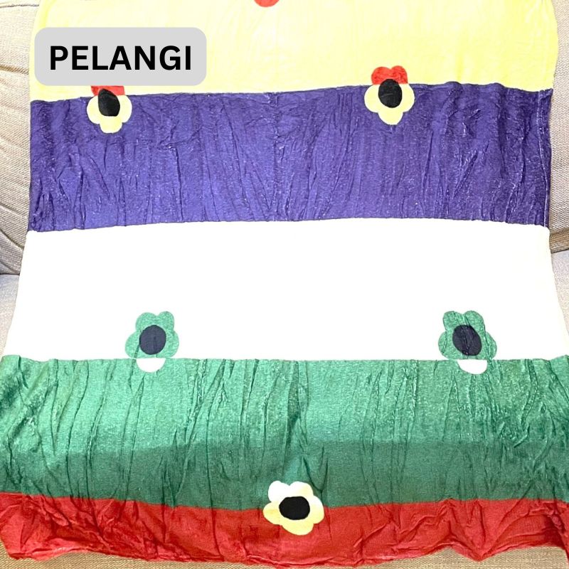 SELIMUT ANAK BULU ANAK cute berbagai karakter Ukuran Besar 125x175cm