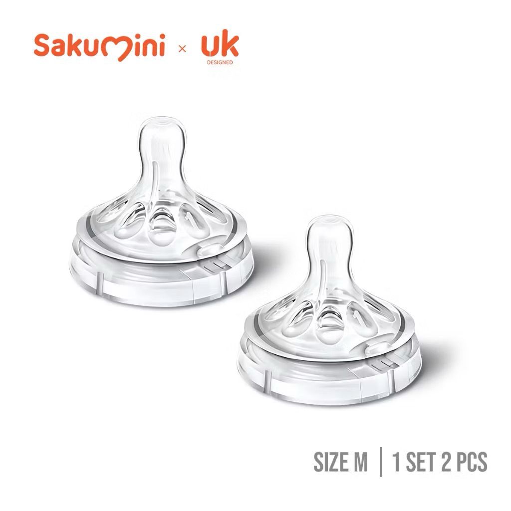 Sakumini Baby Natural Milk Feeding Bottle (PP) 120ml | 240ml | Botol Susu dan dot Bayi Newborn