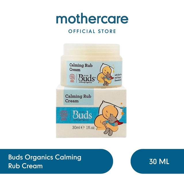 Buds Organics Calming Rub Cream 30 ml & 50 ml - Krim Penenang Kulit Bayi