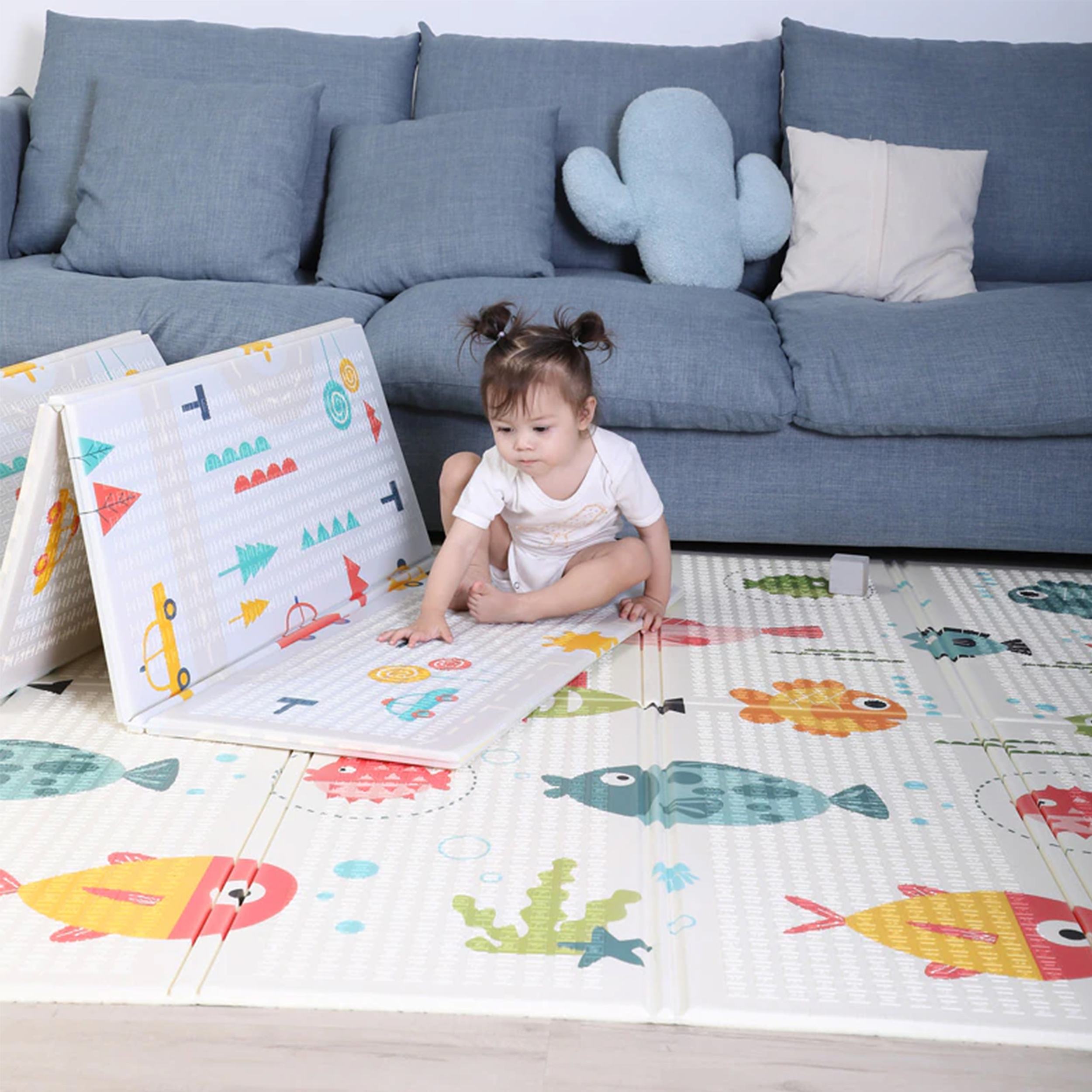 Matras Bayi 180x200 cm Playmat Bayi Karpet Lipat Anak/Bayi Tikar Lipat Foam Matras Anak