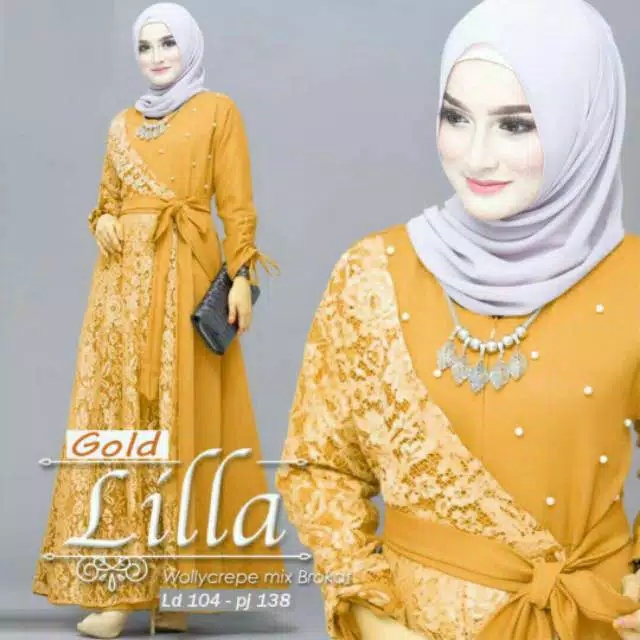 lilla maxy-dress brukat-gaun pesta-long dress-gamis brokat lilla maxy-dress brukat-gaun pesta-long dress-gamis brokat