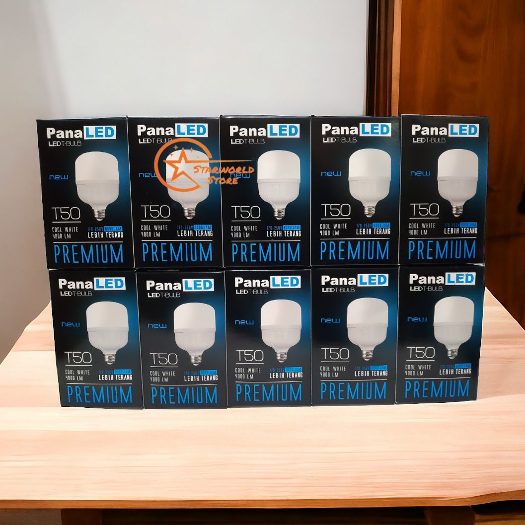 PAKET 10 Pcs PANALED Premium Lampu Bohlam LED Bulb - Cahaya Putih