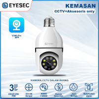EYESEC CCTV Bohlam 6MP FHD Lampu V380 PRO Jarak Jauh Kamera CCTV WiFi Wireless PTZ Pamorana COD