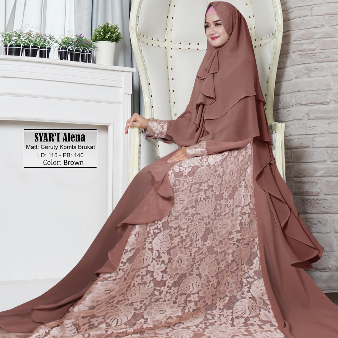 aufa collection gamais syari wanita/baju muslim jumpsuit wanita/gamis busui premium/busana