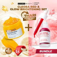 [COMBO HEMAT] Cleora Glowing Set Special Bundle 2in1 - Exclusive Glow Jelly Booster Vit C + Red Saviour Eksfoliasi Serum Peeling Solution Exfoliasi Wajah Moisturizer Paket Scincare Mencerahkan Mosturizer Skincare Dark Spot Acne Niacinamide