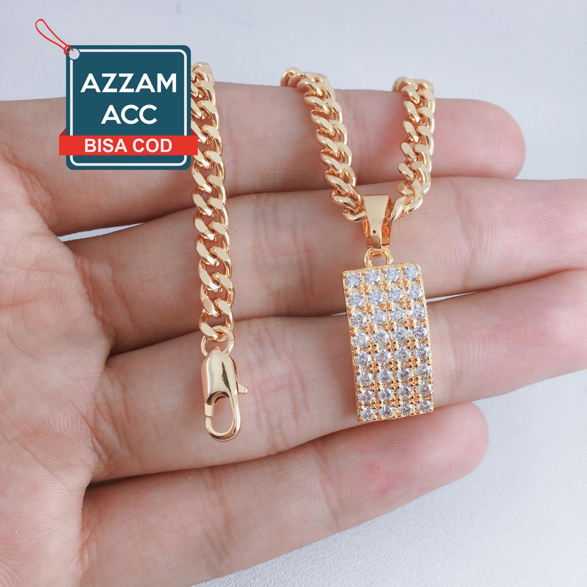 Set Perhiasan Xuping Kalung Rantai Liontin Kotak Permata Dewasa lapis emas 18k 45cm 10 set perhiasan xuping kalung rantai liontin kotak permata dewasa lapis emas 18k 45cm 10