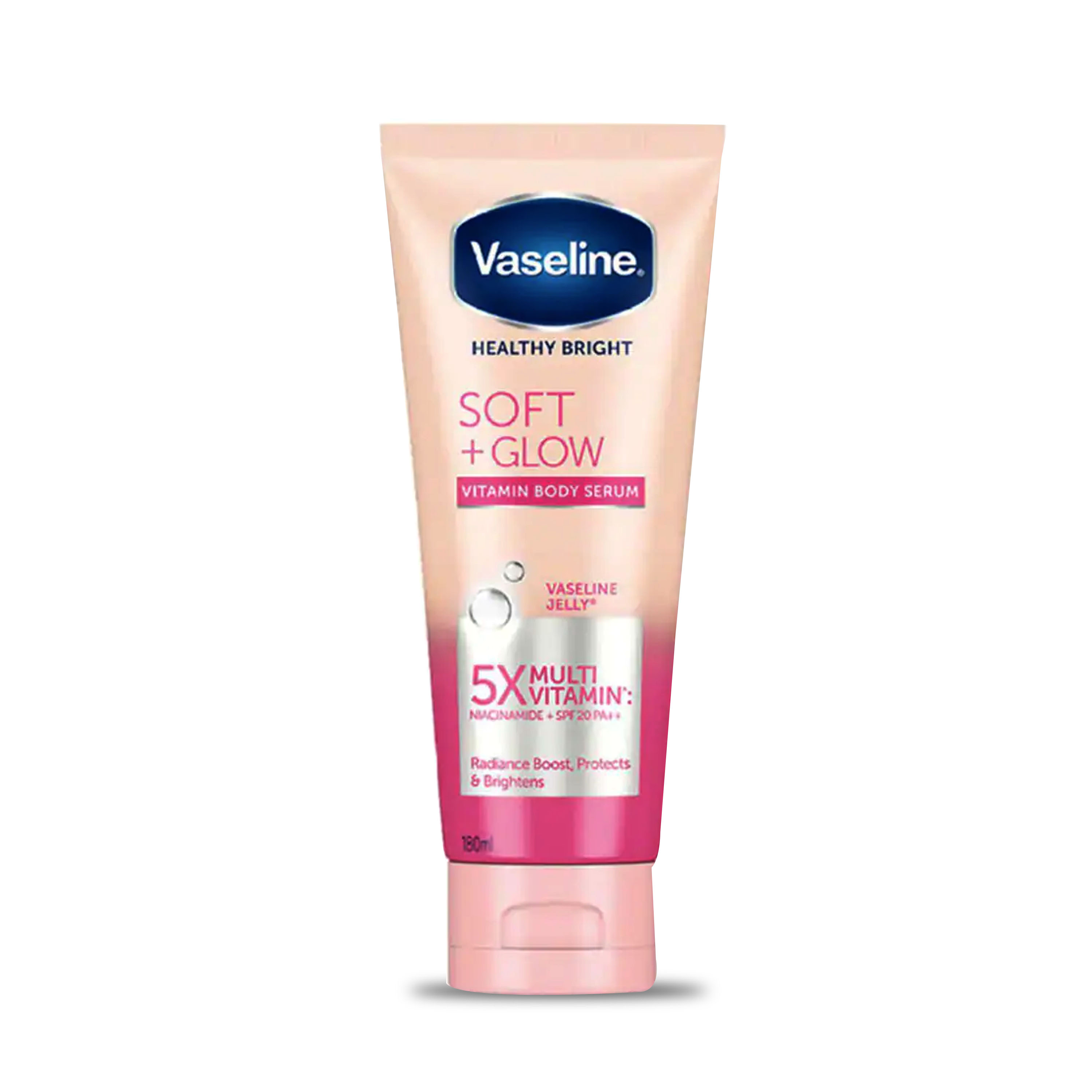 Vaseline Vitamin Body Serum SOFT Glow 180 ml / Body Lotion Vaseline Healthy Bright