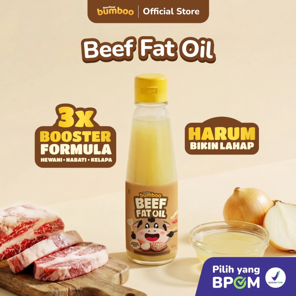 BUMBOO Premium Fat Oil 110ml – Minyak Lemak Tambahan untuk MPASI & Makanan Anak - Lavie Baby House