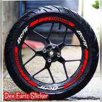 sticker velg motor beat warna bisa custom sudah satu set depan belakang kiri kanan termurah viral