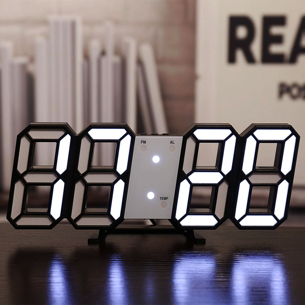 Jam Dinding Digital 3D Clock LED Meja Movistar