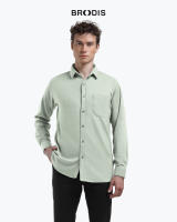 Broodis Kemeja Polos Putih Cotton SOFTEE White Lengan Panjang Slimfit