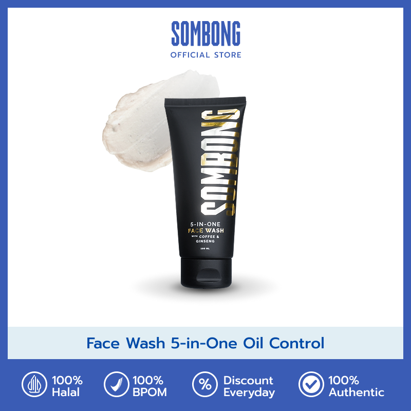SOMBONG 5-in-1 Face Wash With Coffee & Ginseng 100ml