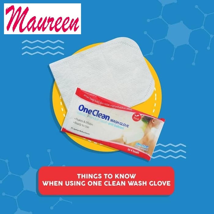 [✅COD] One Clean Wash Glove Waslap Handuk Basah Anti Bakteri OneMed pak isi 4