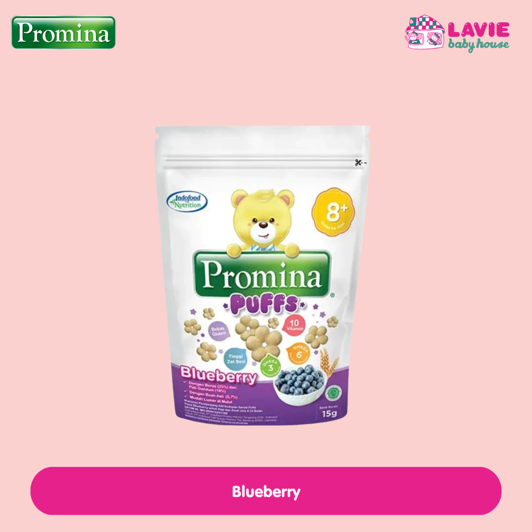 Promina Puffs 15g – Snack Bayi MPASI | Mudah Lumer | Camilan Sehat Anak - Lavie Baby House