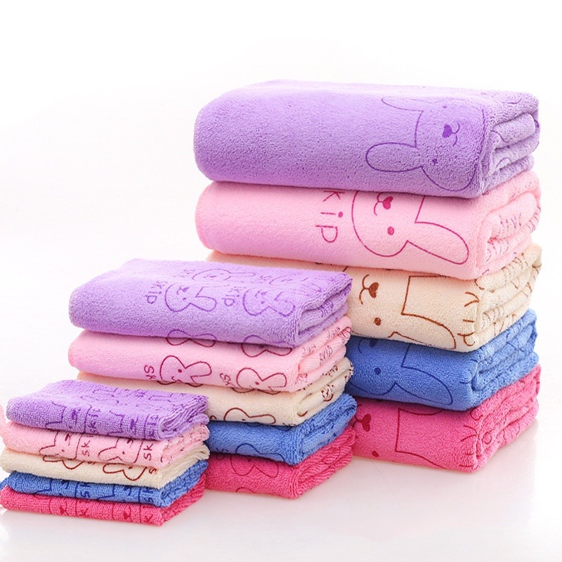[VLN] HANDUK MOTIF KELINCI 3IN1 | HANDUK BAYI MICROFIBER 1SET ISI 3PCS (30X30 & 30X60 & 60X130)