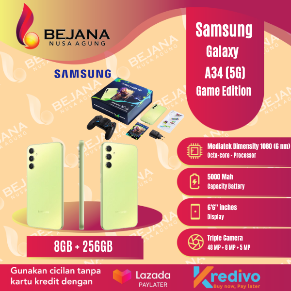 Samsung Galaxy A34 5G ( Ram 8GB + Rom 256GB ) Exclusive