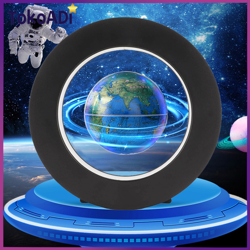 Floating Globe With Led Earth Bola Dunia Melayang Magnetic Levitation Dekorasi Rumah Pajangan Cantik