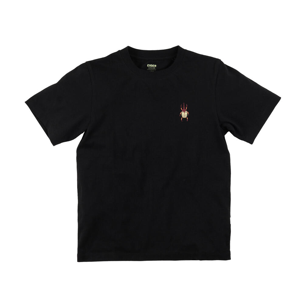910009617 JR MOORLAND PLAIN SS TEES - BLK