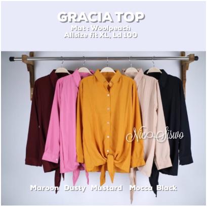 KEMEJA GRACIA TOP || Bahan Wolfis Januari 2019 - 5 KEMEJA GRACIA TOP || Bahan Wolfis - 5