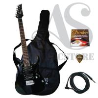 FULLSET Gitar Listrik Ibanez Jem Murah Warna Hitam