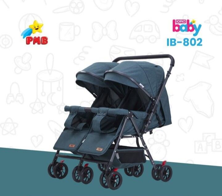 Stroller Baby Twins PMB IB802 Kereta Dorong Kembar Iora Baby