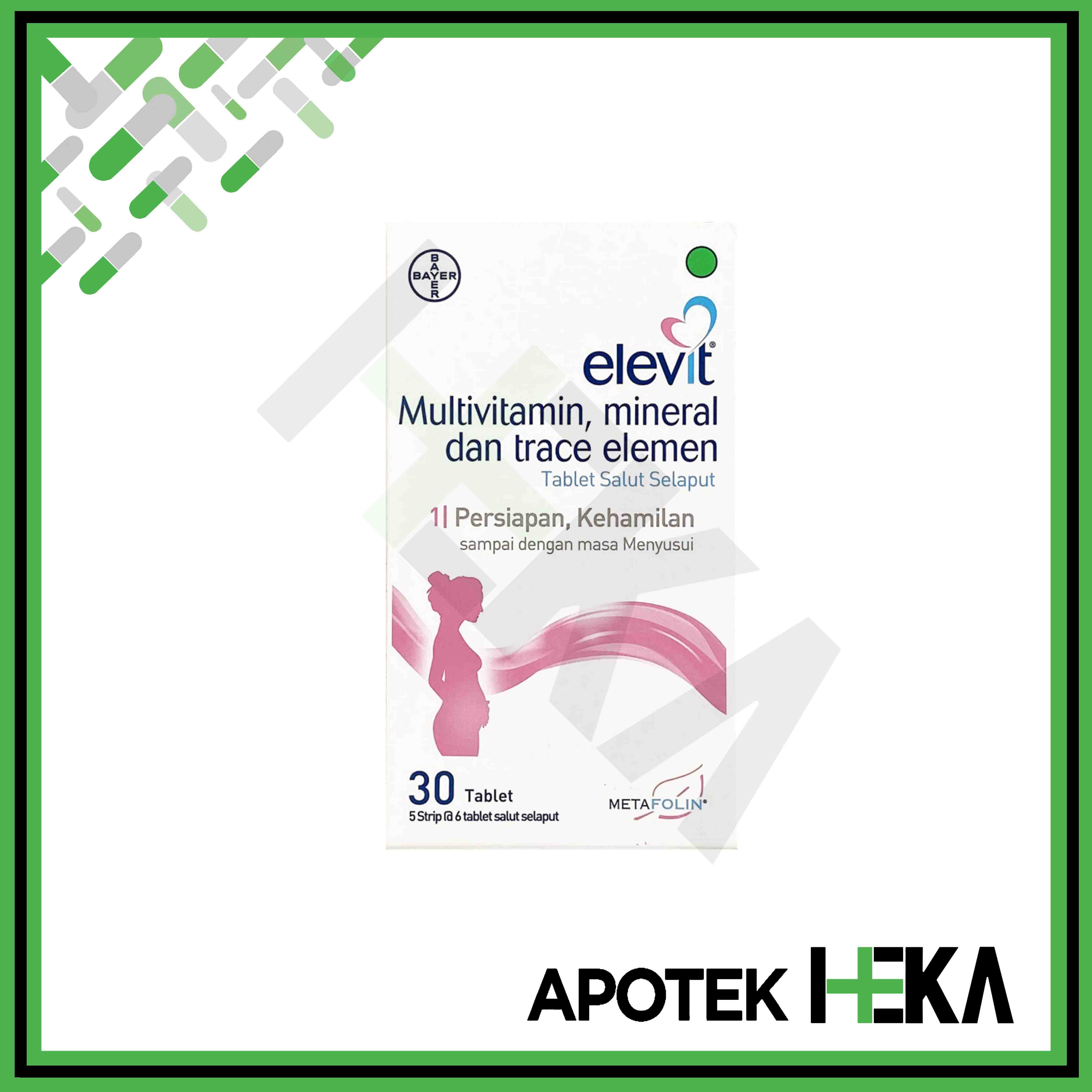 Elevit Multivitamin Mineral dan Trace Elemen isi 30 - Vitamin Hamil